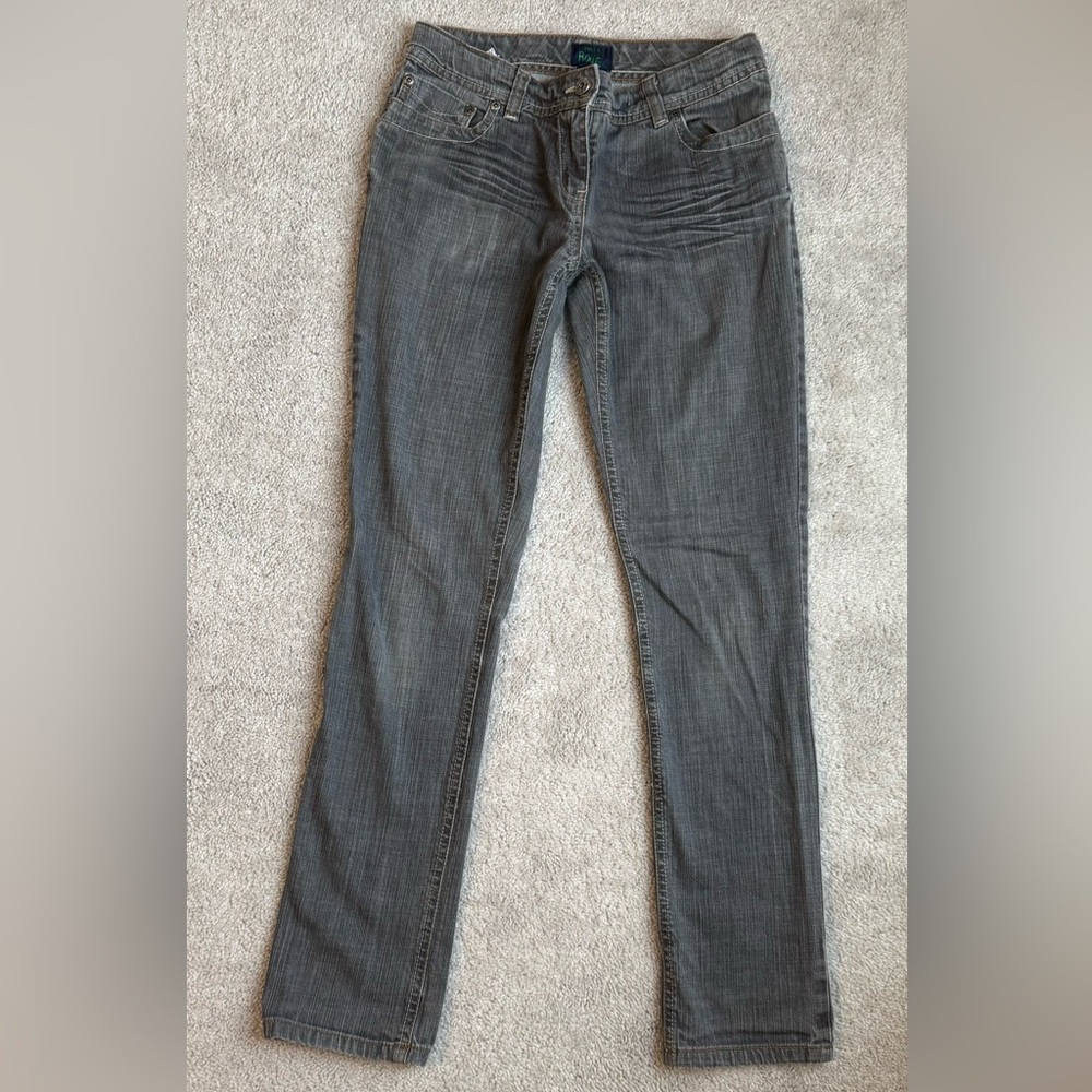 Mini Boden Grey Bootcut Jeans - size 14 youth - vintage tag